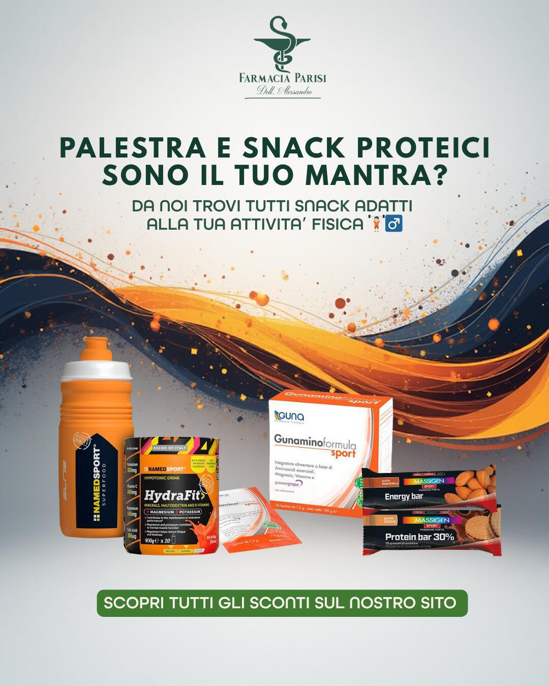🍫Snack proteici in farmacia ? Ce li abbiamo !