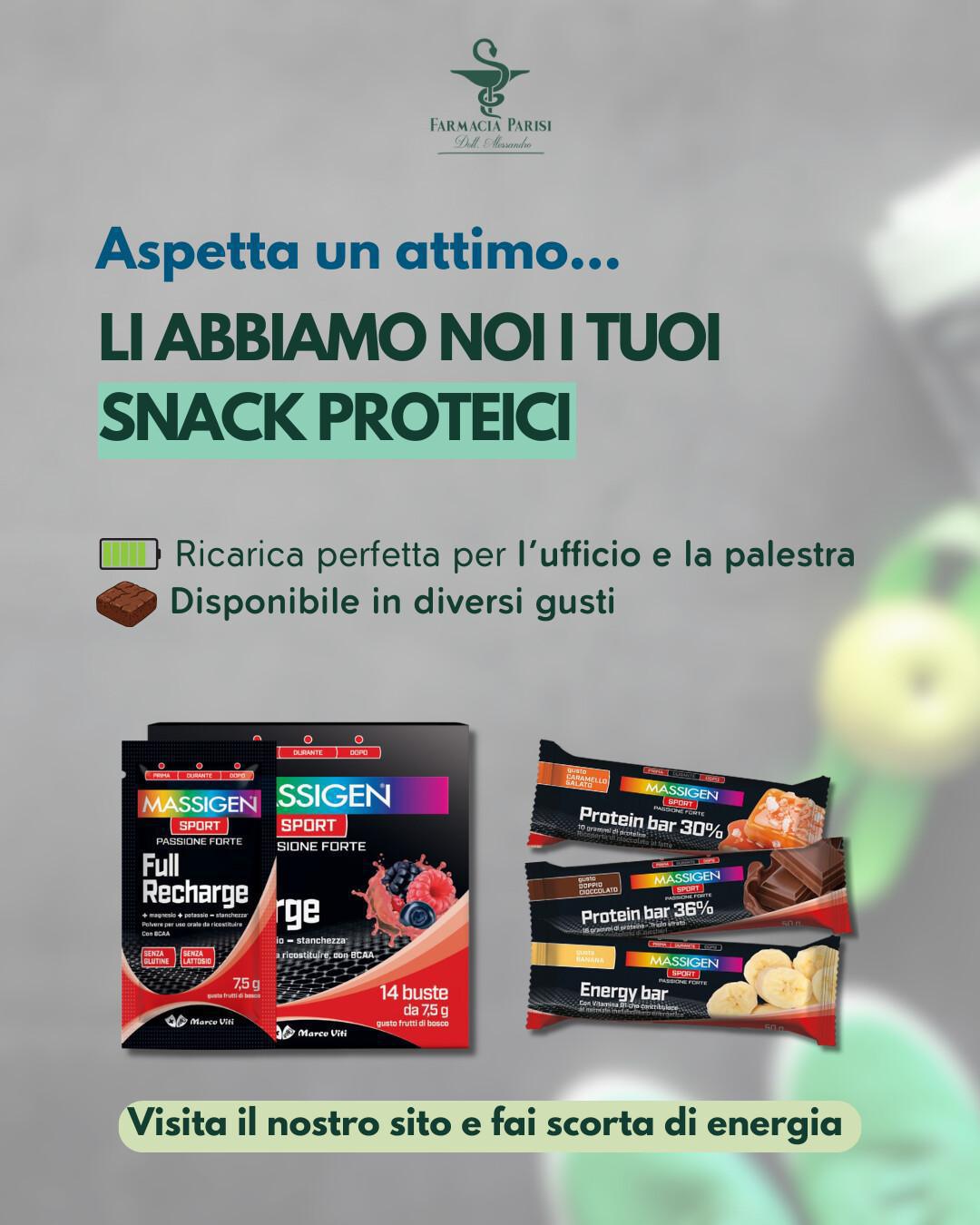🍫🔋Ricaricati con i nostri snack proteici ! 