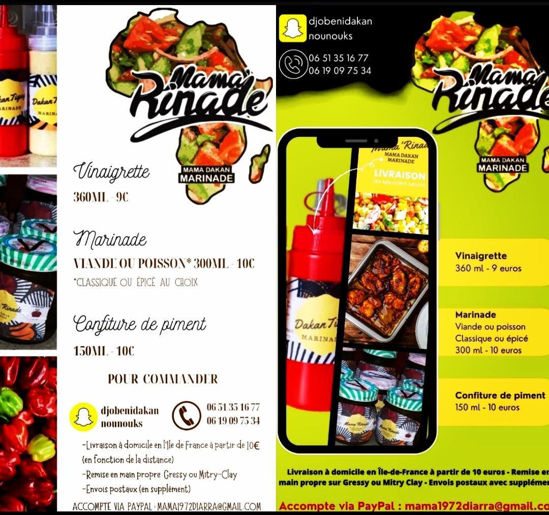 Marinade plats (Nokoss,Gillade,Vinaigre...)