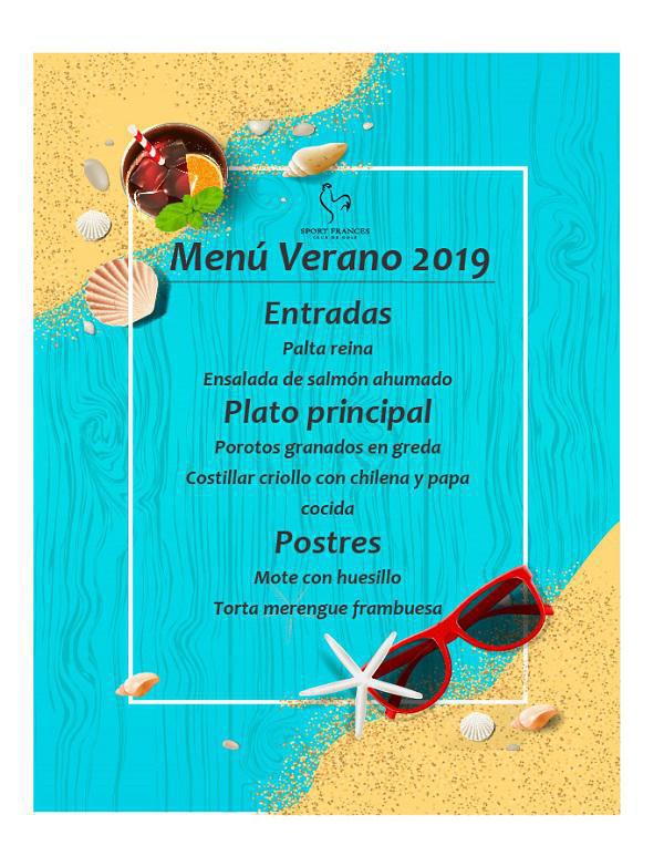 Ven a disfrutar tus vacaciones con los exquisitos “Menús de Verano” que ofrece nuestro Club