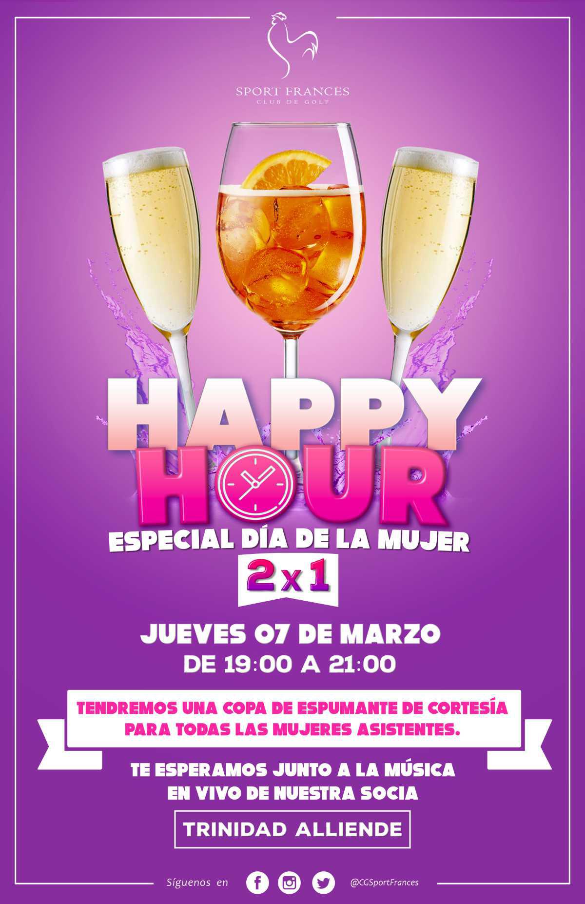 Happy hour - Especial Día de la mujer