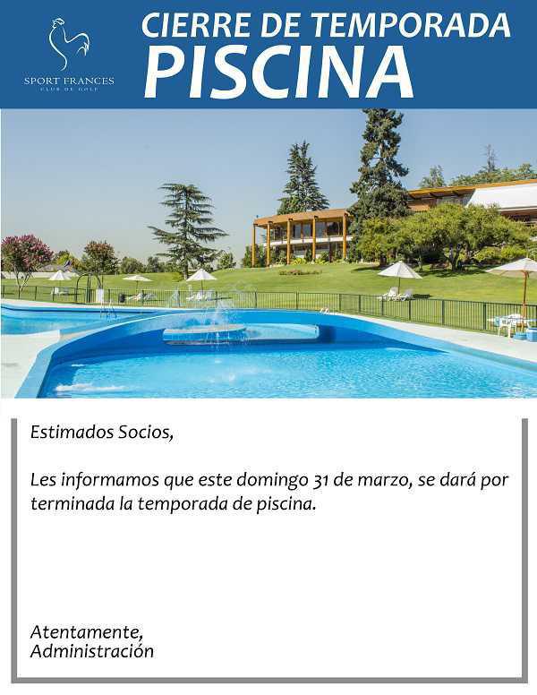 Culmina la temporada de piscina en el Sport Francés