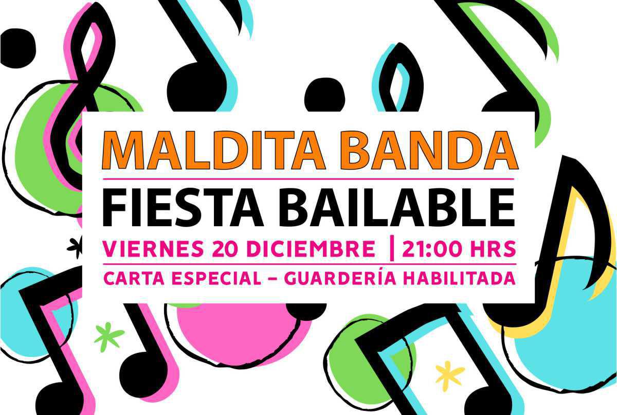 Terminemos el año con optimismo, alegría y bailando junto a Maldita Banda Terminemos el año con optimismo, alegría y bailando junto a Maldita Banda