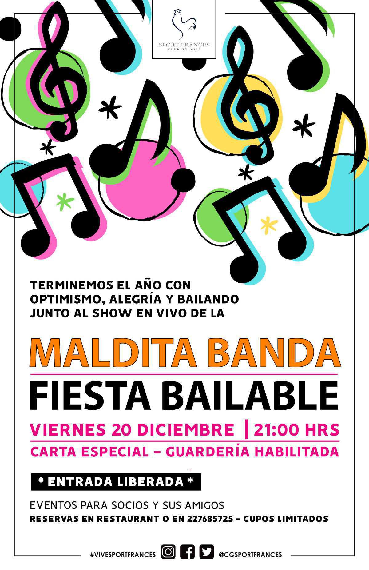 Terminemos el año con optimismo, alegría y bailando junto a Maldita Banda Terminemos el año con optimismo, alegría y bailando junto a Maldita Banda