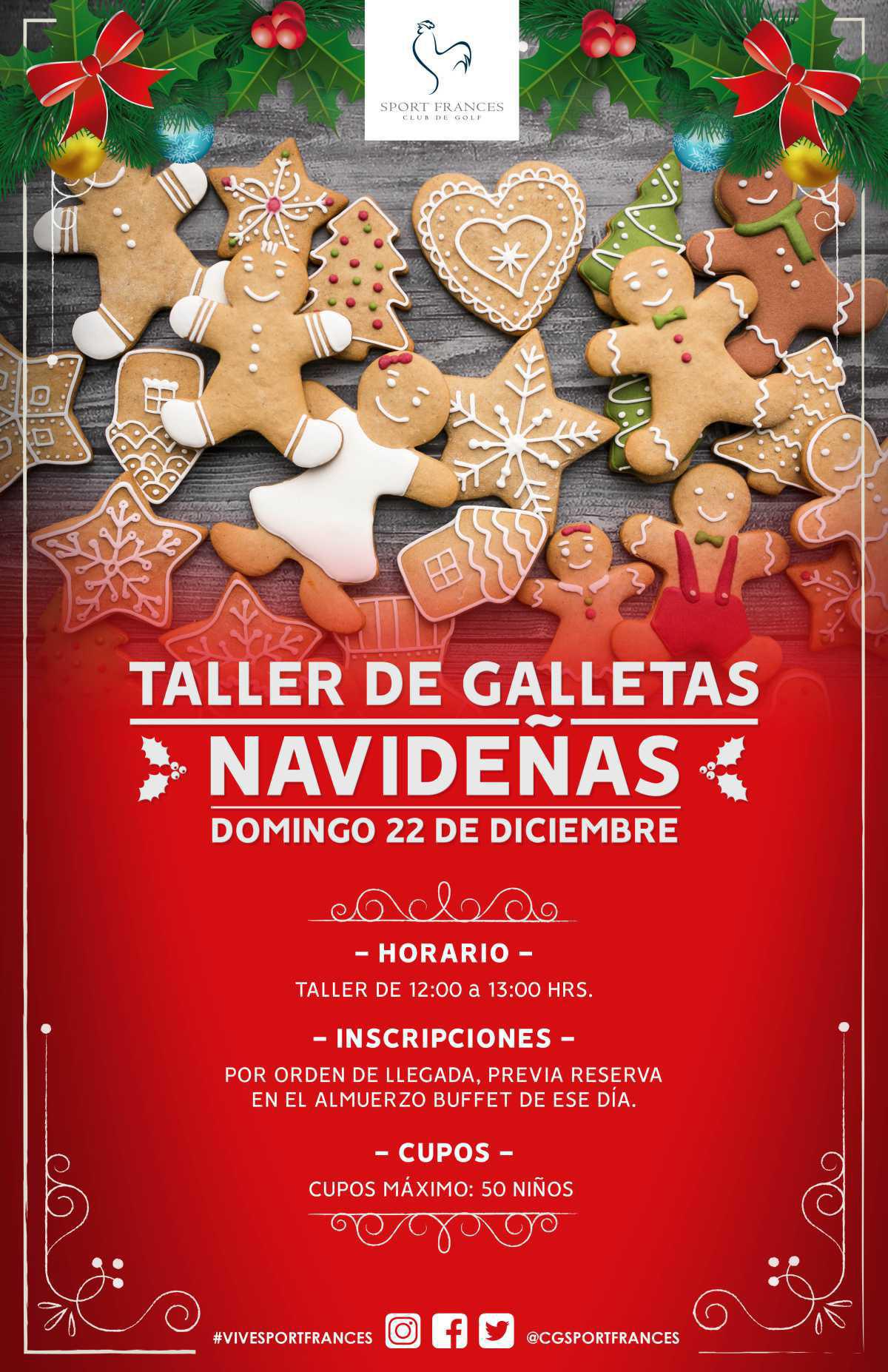 Invitamos a todos los niños hijos de socios a nuestro taller de galletas navideñas Invitamos a todos los niños hijos de socios a nuestro taller de galletas navideñas
