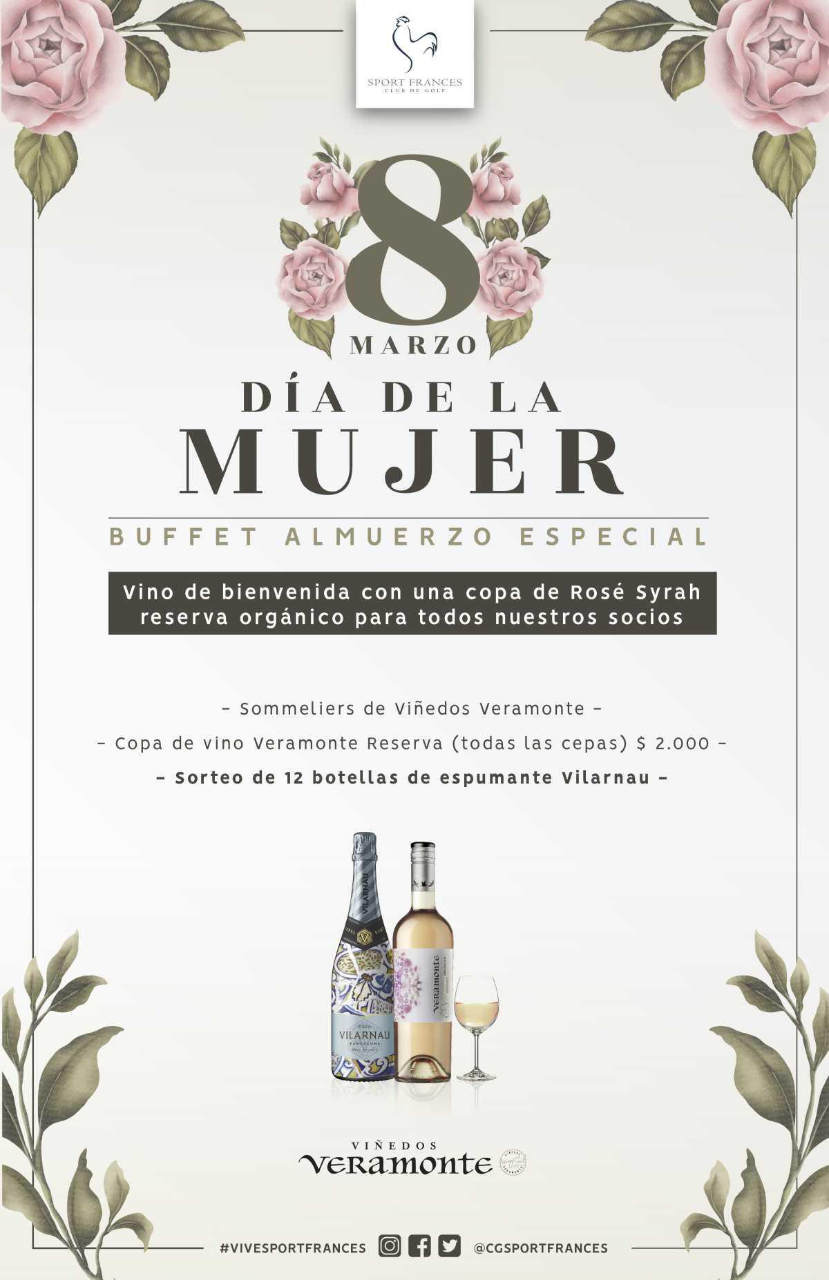 Buffet Especial 8 de Marzo Día de la Mujer