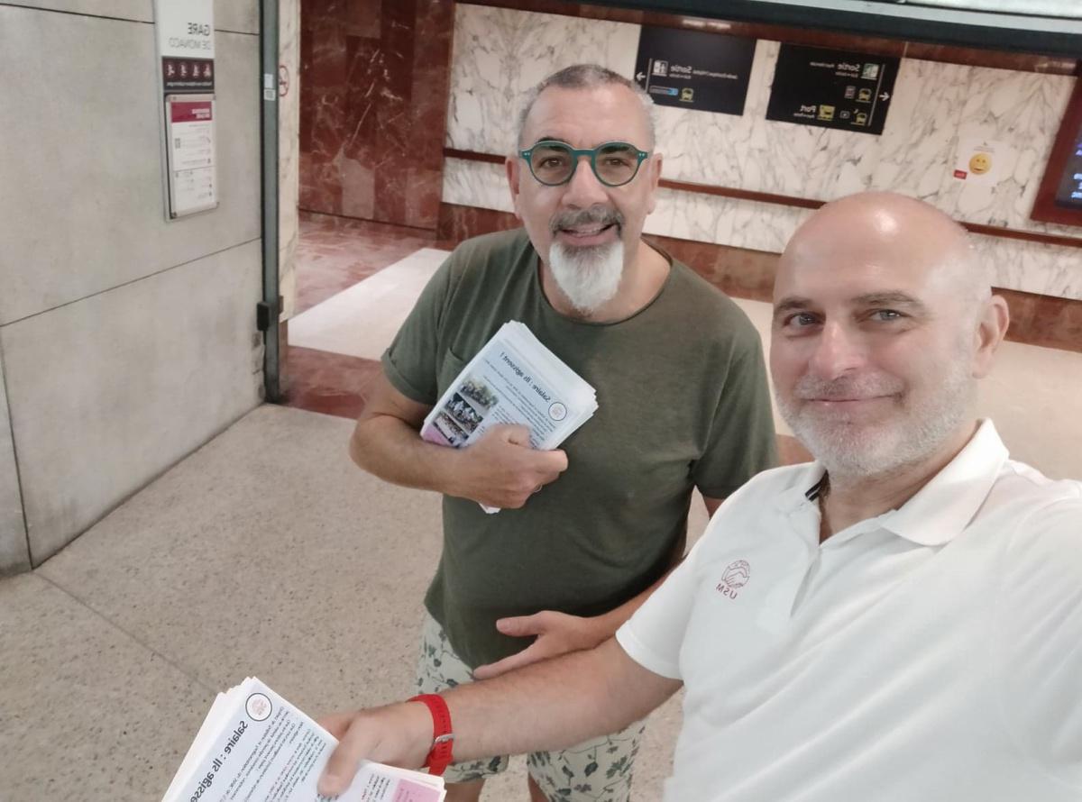 Distribution de Tracts à la Gare SNCF ce jour
