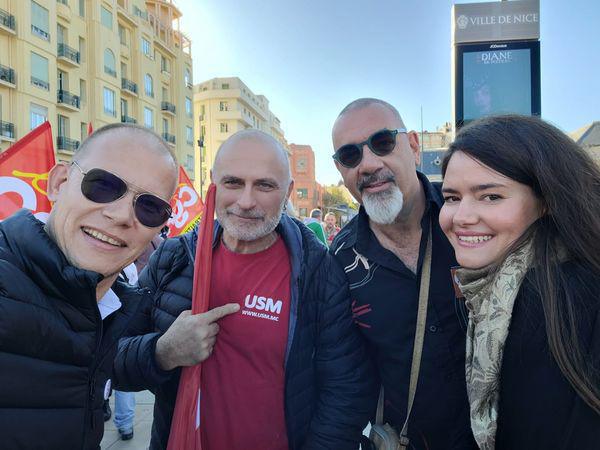 L'USM à la Manifestation à Nice