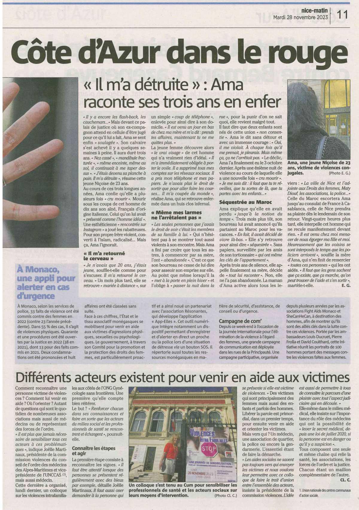 Violences conjugales: la Côte d'Azur dans le rouge
