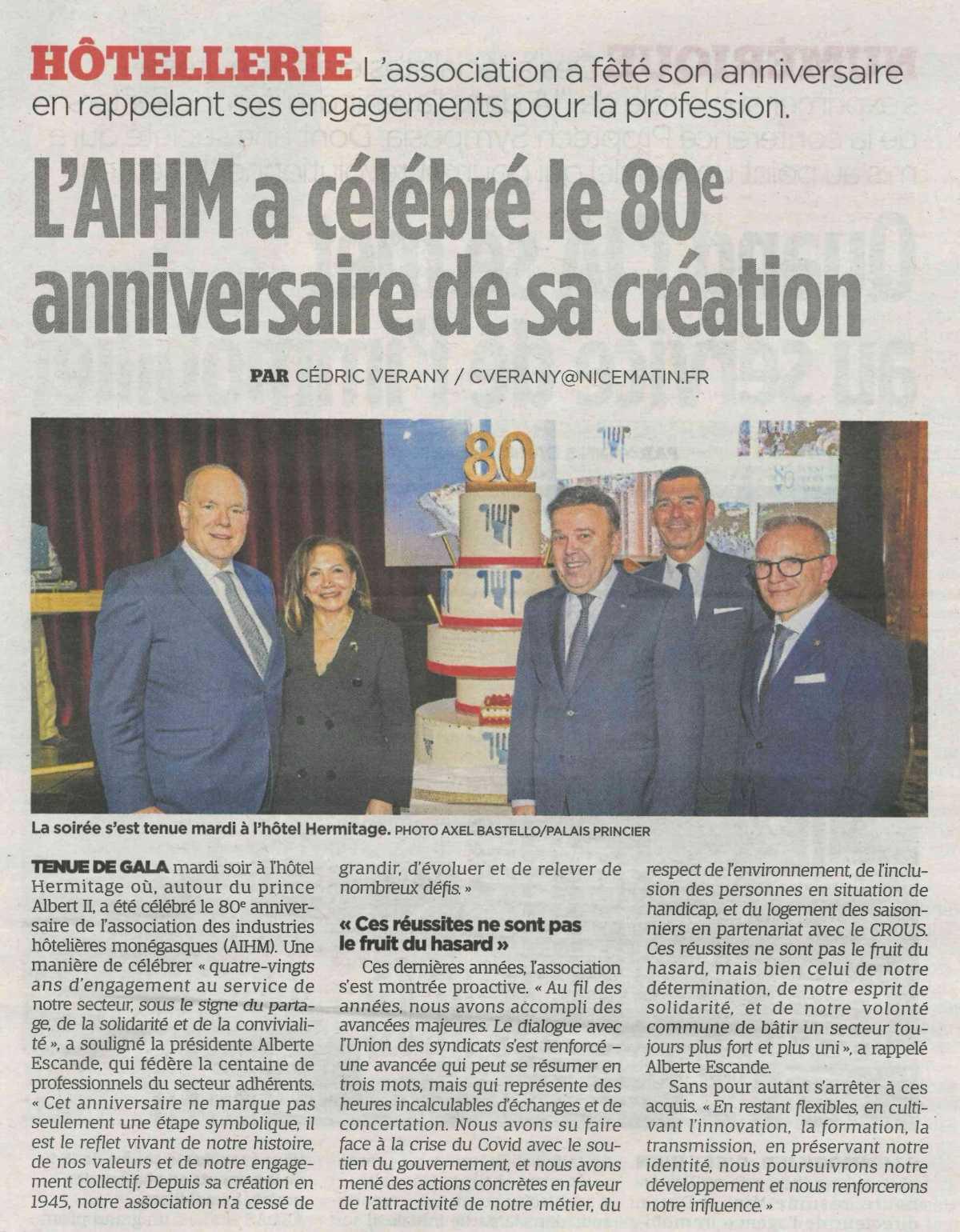 L'AIHM a célébré le 80e anniversaire de sa création