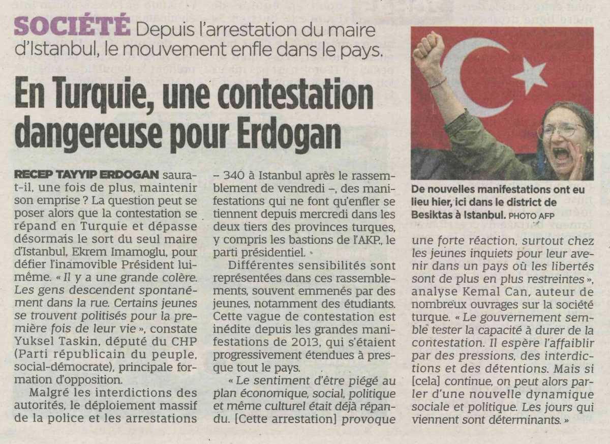 En Turquie, une contestation dangereuse pour Erdogan