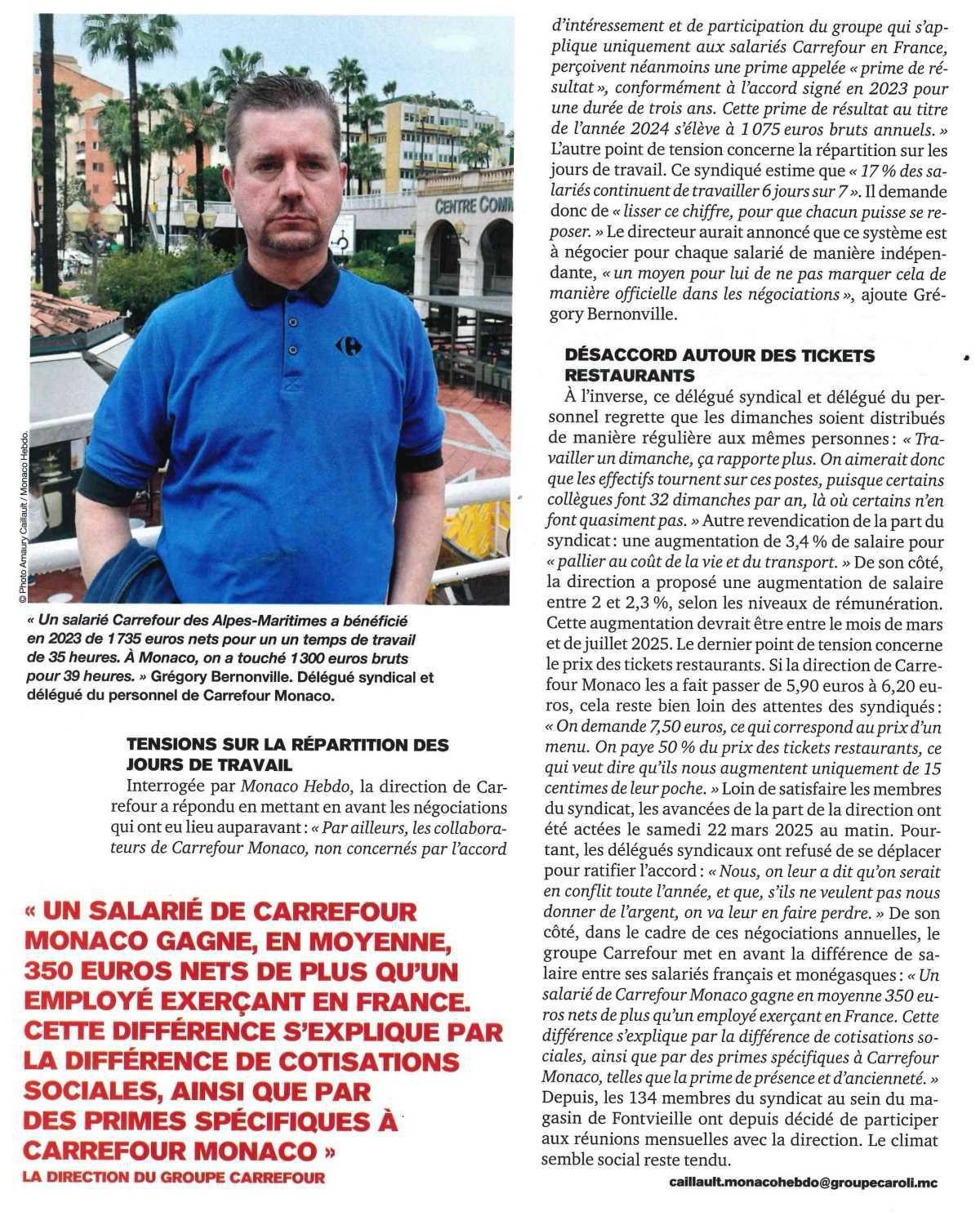 Débrayages à Carrefour Monaco "La fatigue est plus mentale que physique"