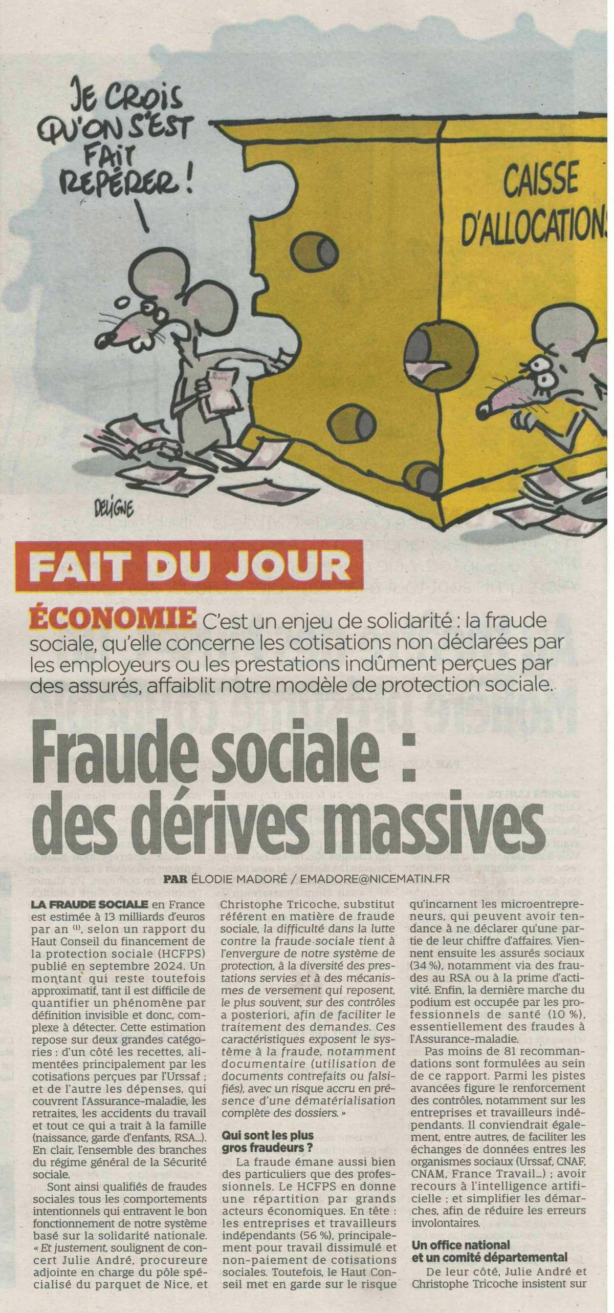 Fraude sociale: des dérives massives