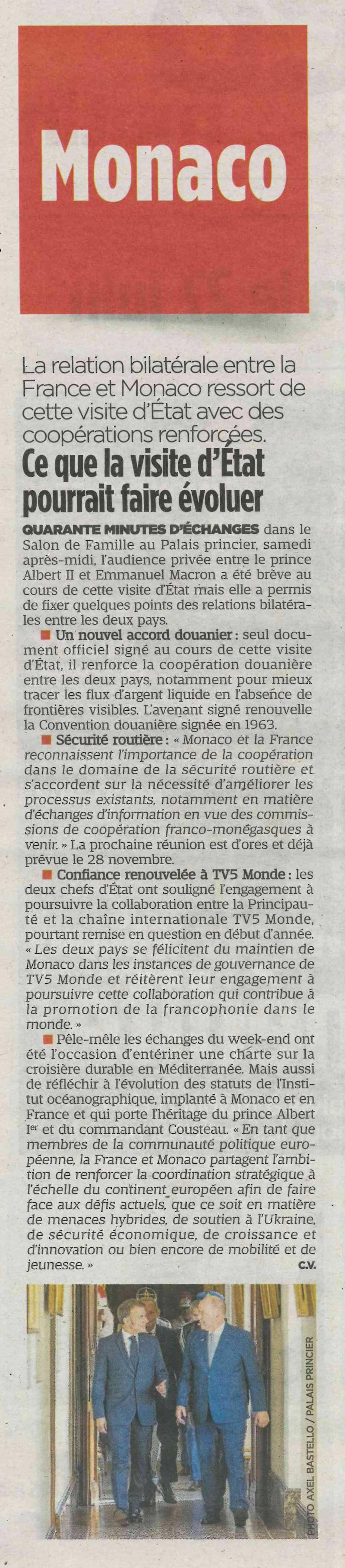 Ce que la visite d'État pourrait faire évoluer