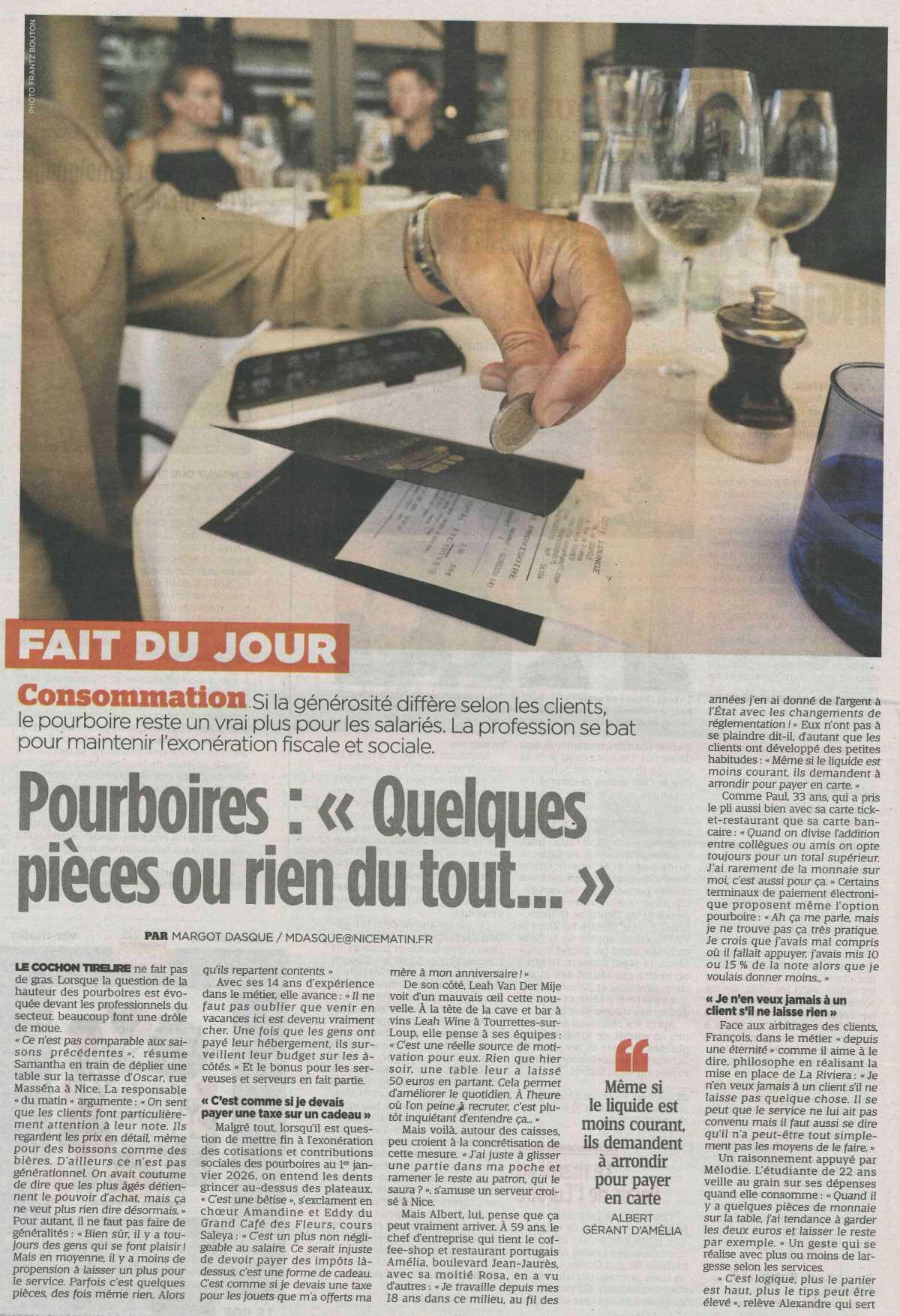 Pourboires: " Quelques Pièces ou rien du tout..."