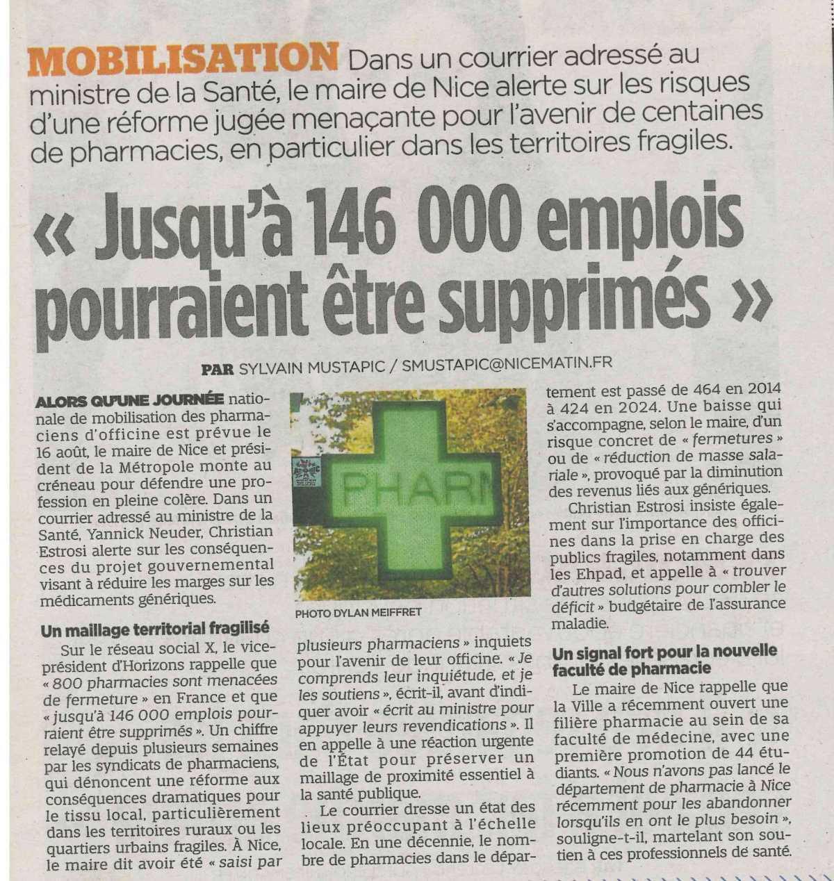 "Jusqu'à 146 000 emplois pourraient être supprimés"