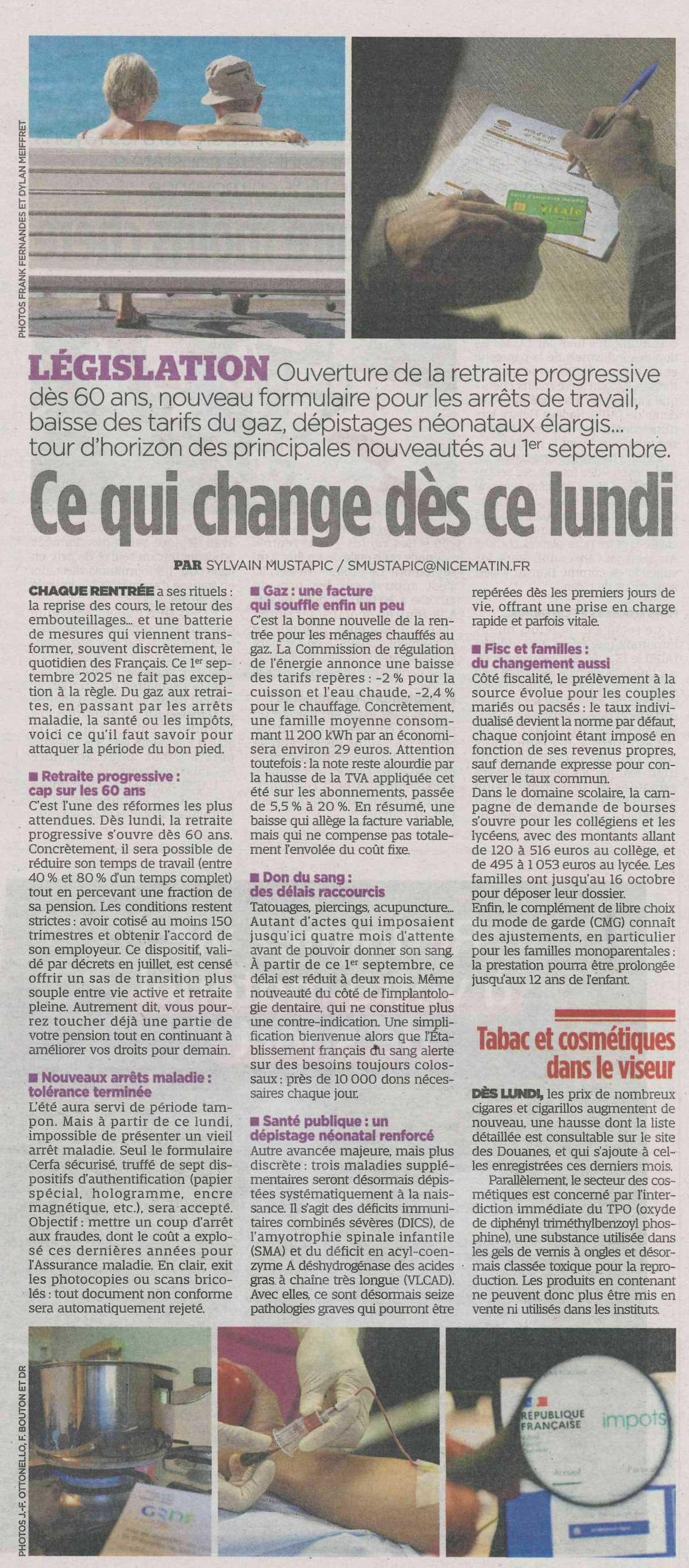 Ce qui change dès ce lundi