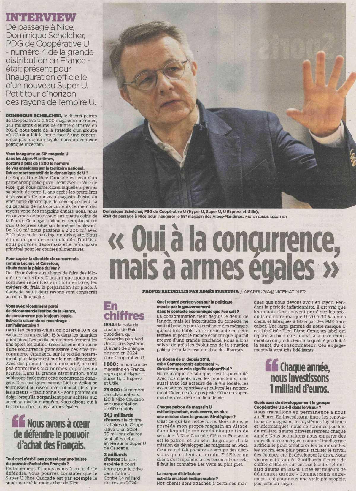 "Oui à la concurrence, mais à armes égales"