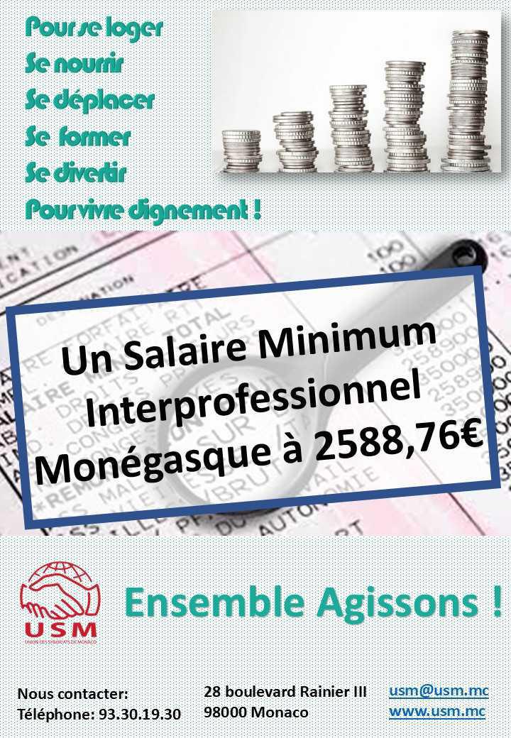 Tract Salaire Minimum Interprofessionnel Monégasque