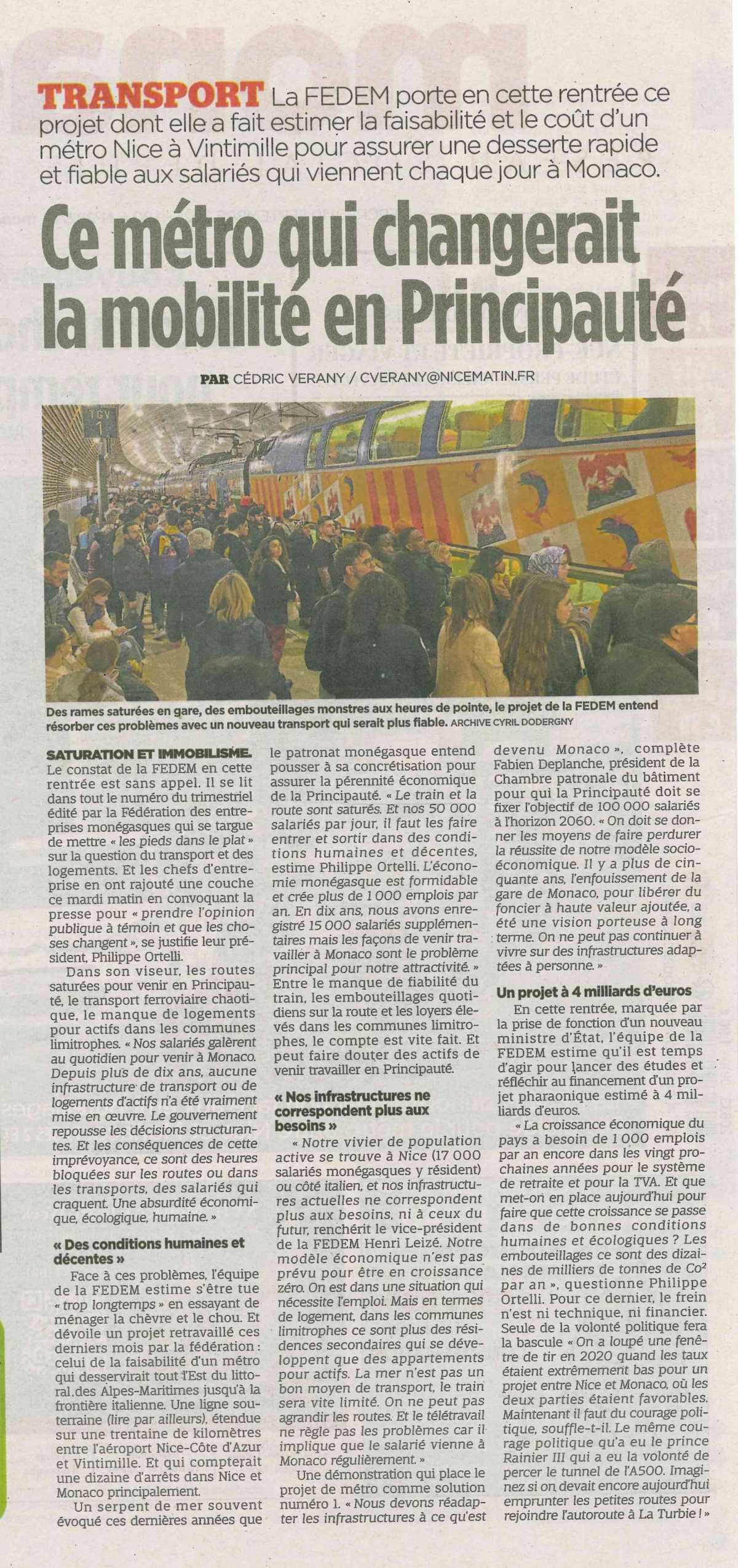 Le cri d'alarme de la FEDEM