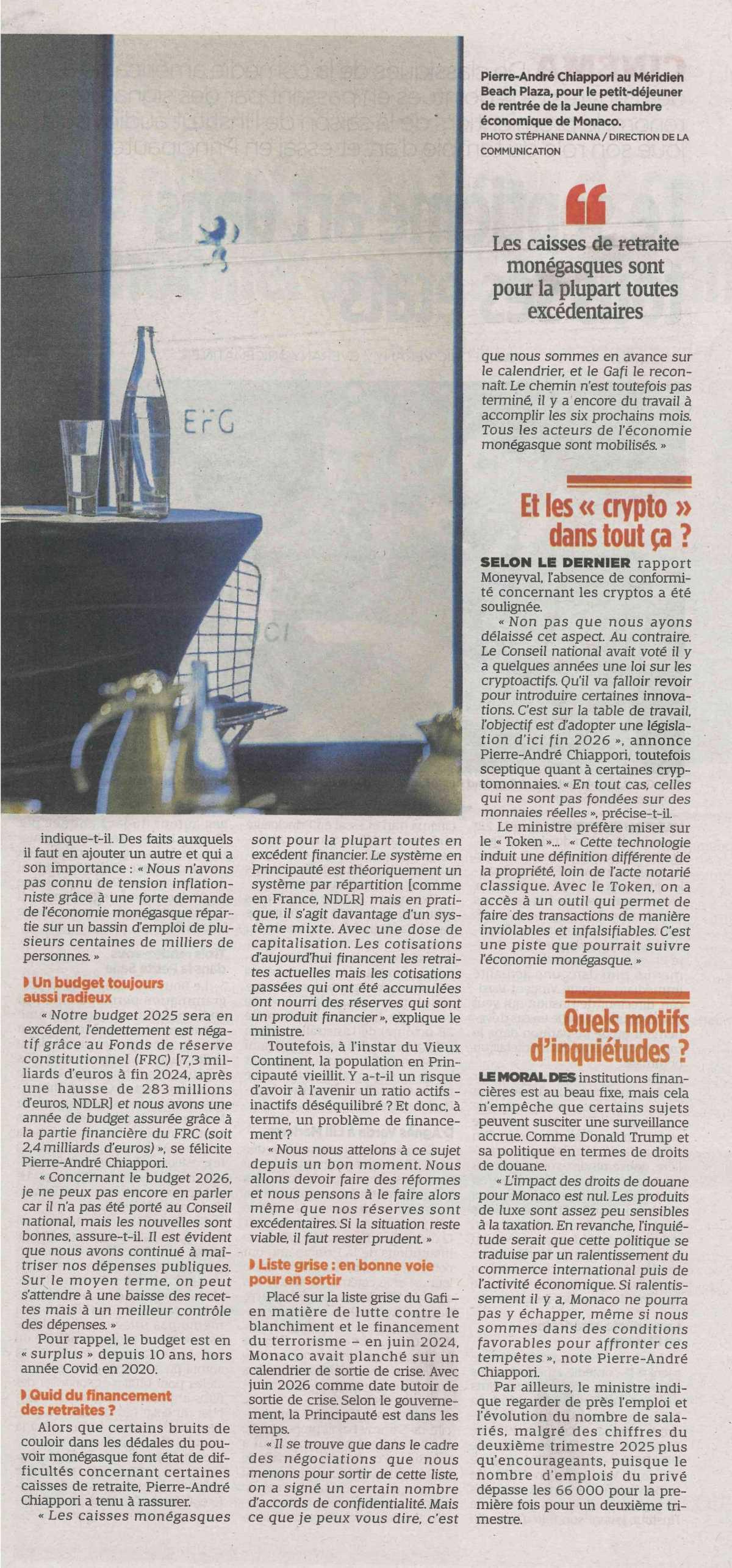 Croissance, Gafi, retraites ... L'optimisme est de mise ! 