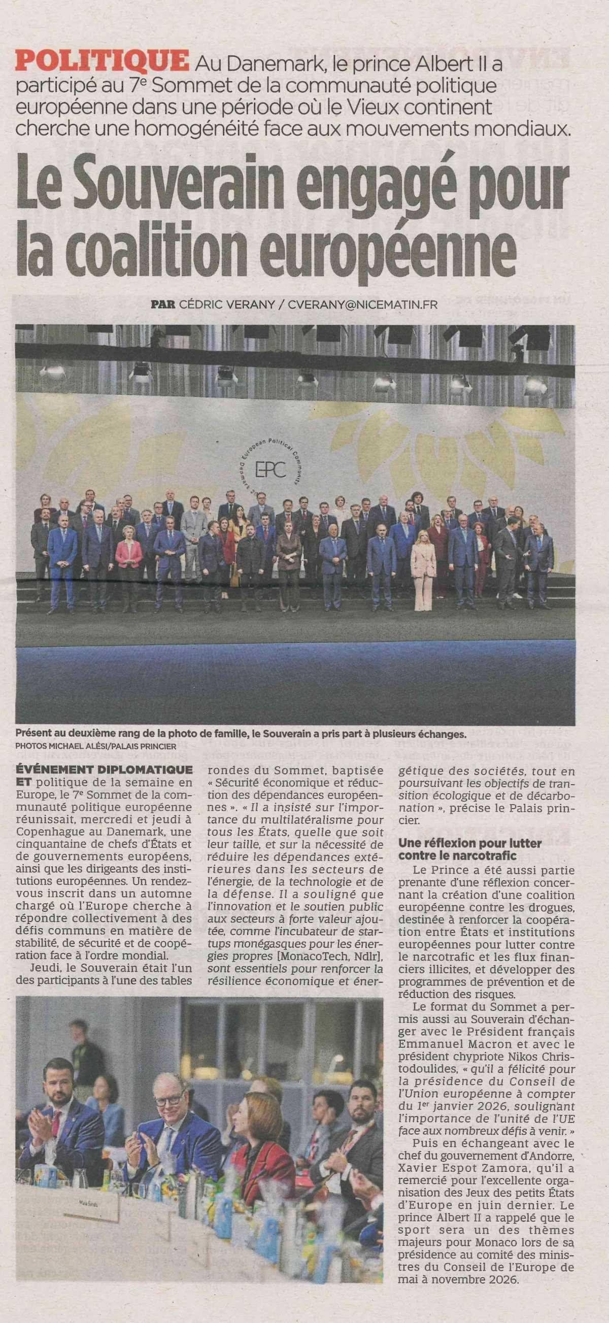  Le Souverain engagé pour la coalition européenne