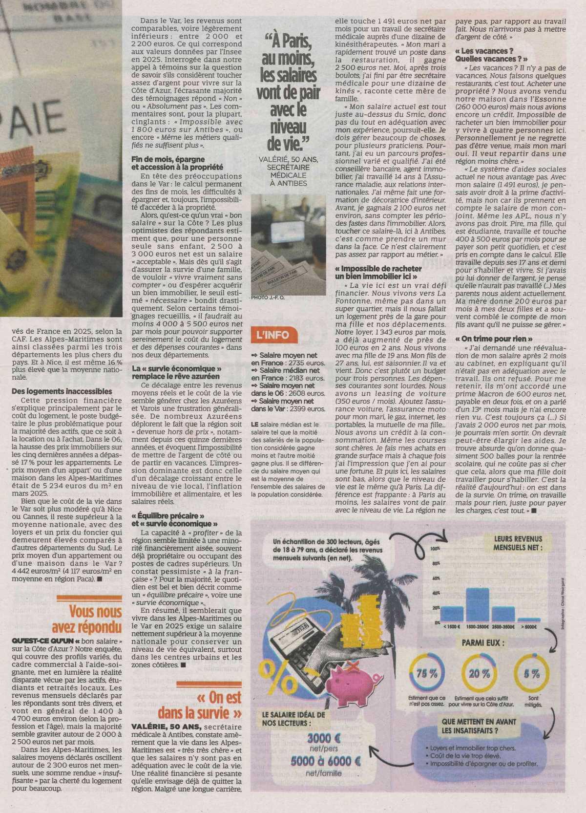 Combien faut-il gagner pour s'en sortir sur la côte ?