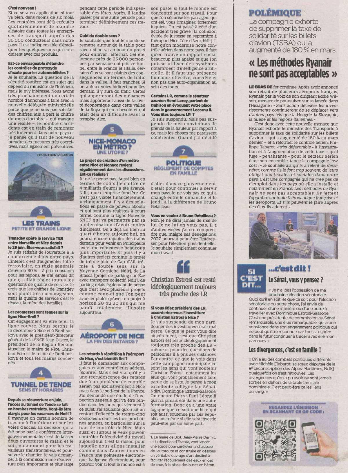 Le projet de métro entre Nice et Monaco n'est pas réaliste