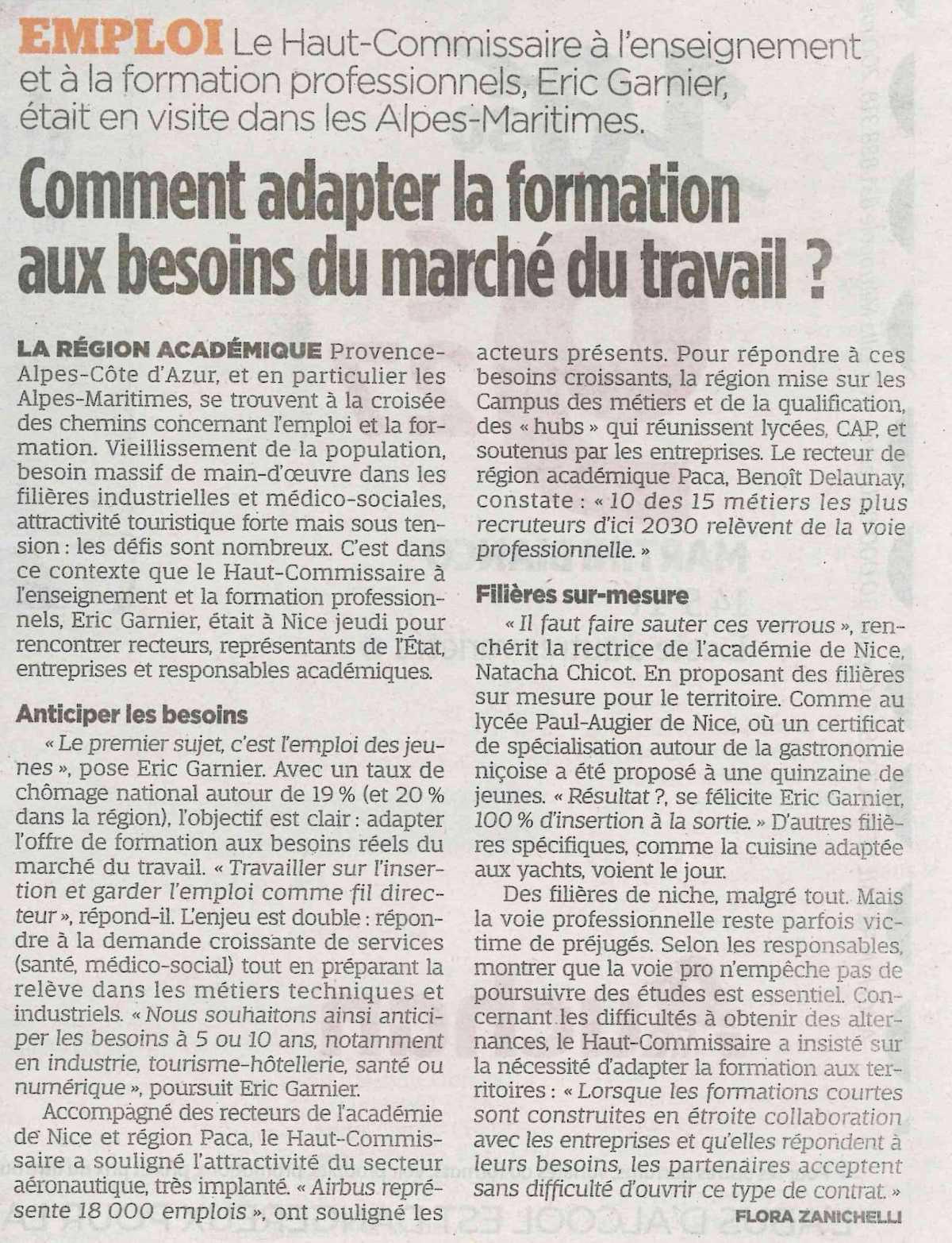 Comment adapter la formation aux besoins du marché du travail ?