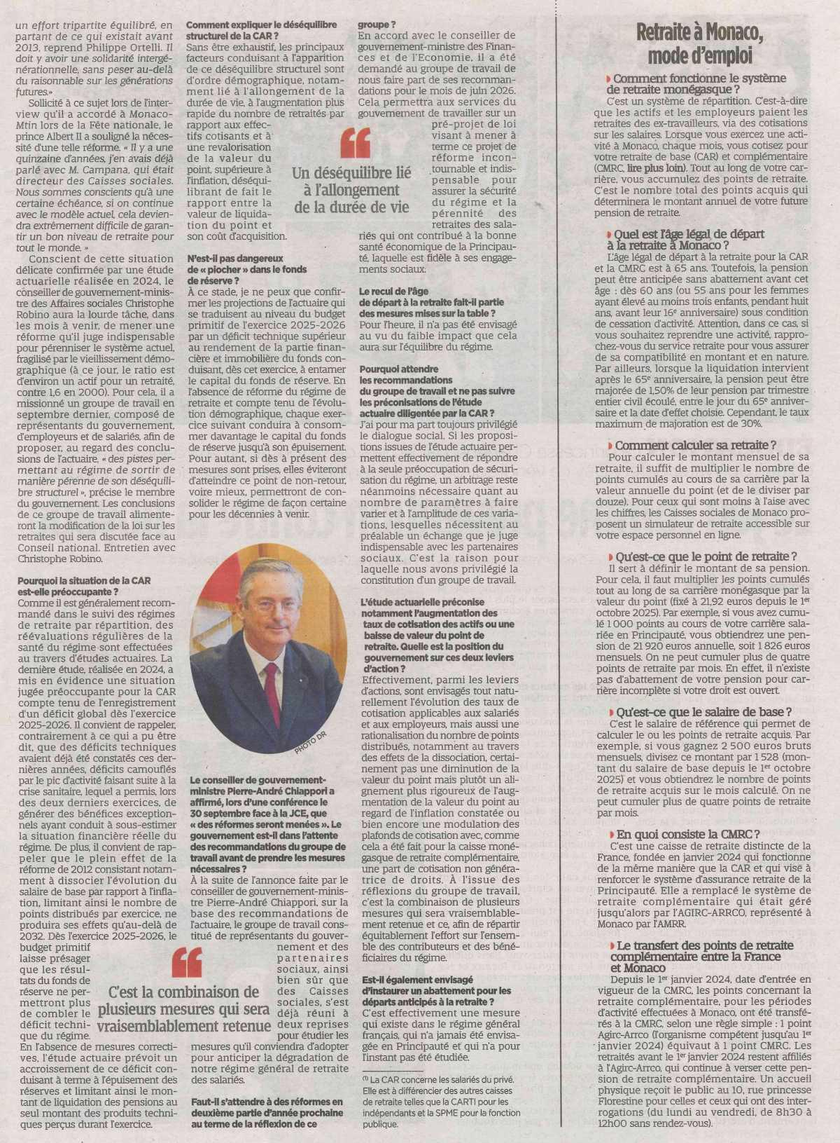 Retraites: L'équilibre menacé