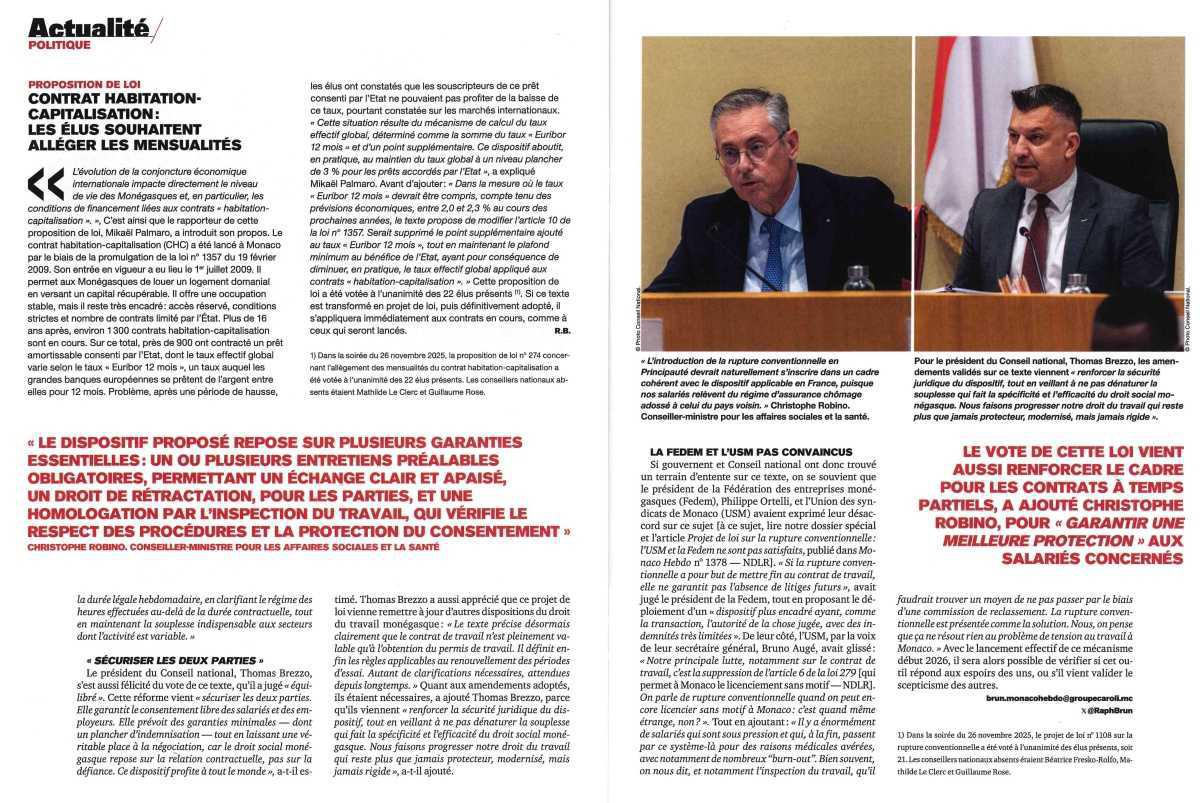 La rupture conventionnelle sera possible à monaco en 2026