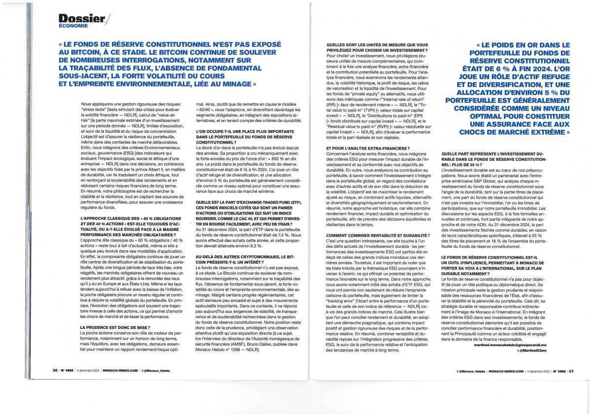  Monaco "Petit Prince" des fonds souverains: 7,28 milliards pour peser dans le monde