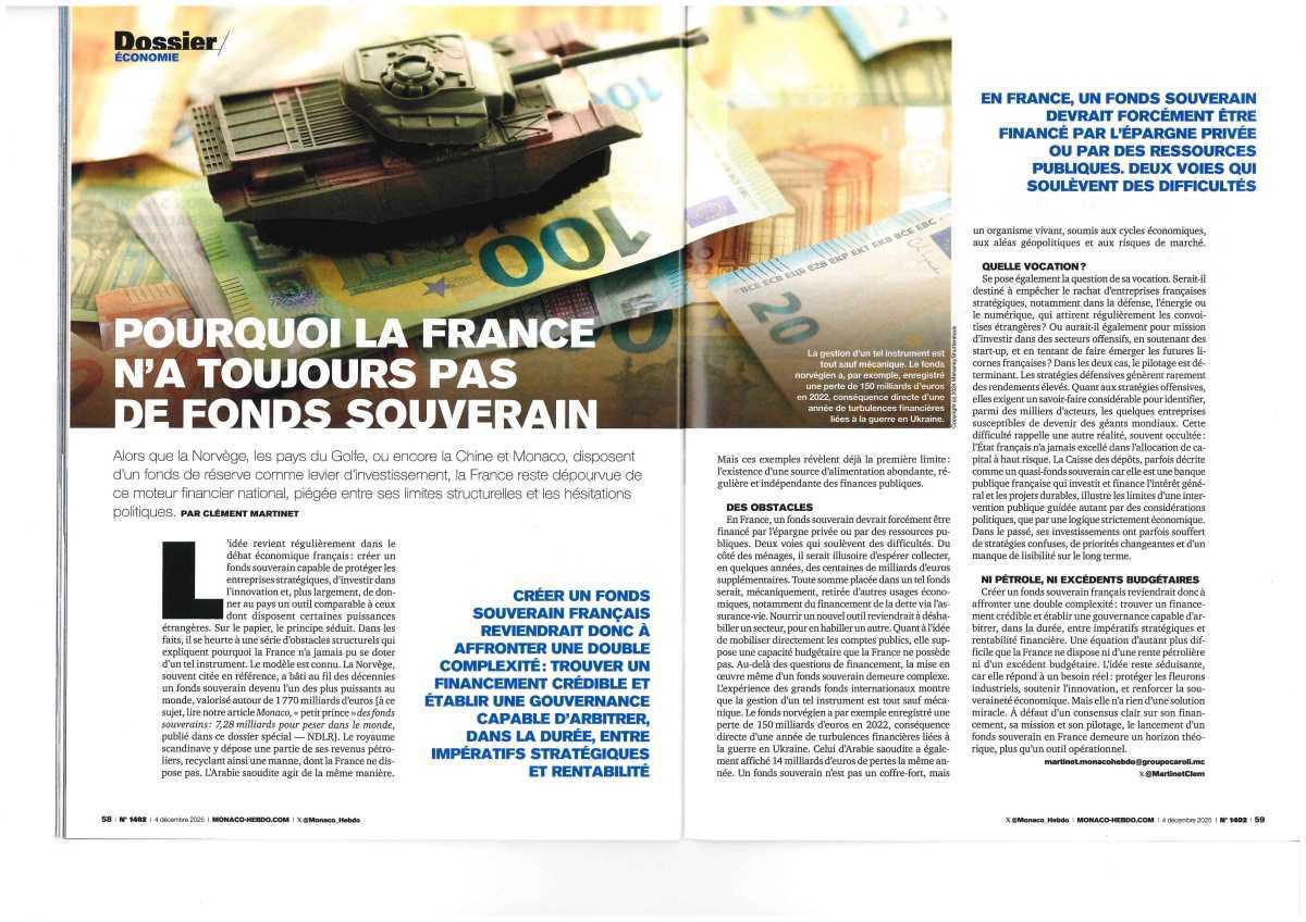  Monaco "Petit Prince" des fonds souverains: 7,28 milliards pour peser dans le monde