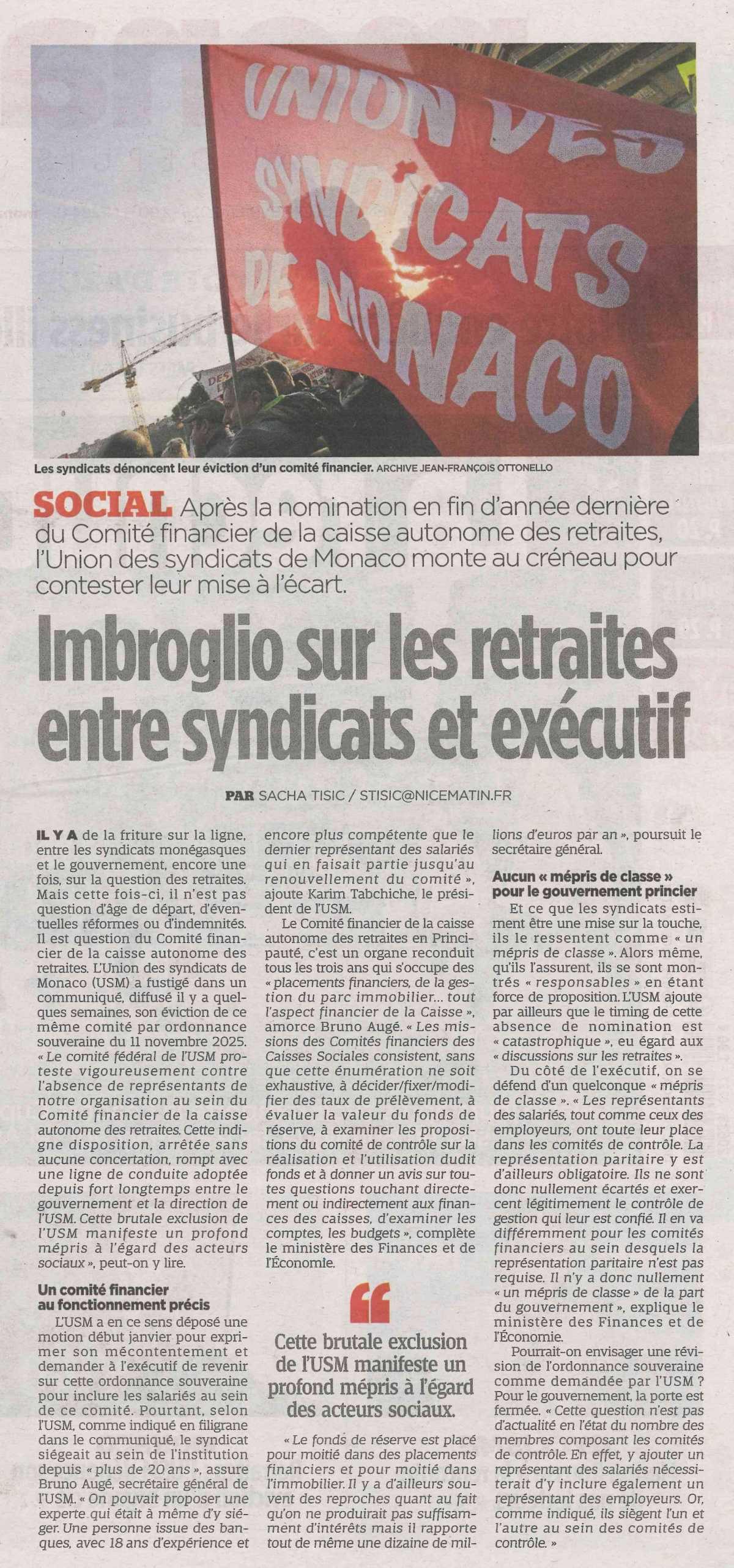 Imbroglio sur les retraites entre syndicats et exécutif