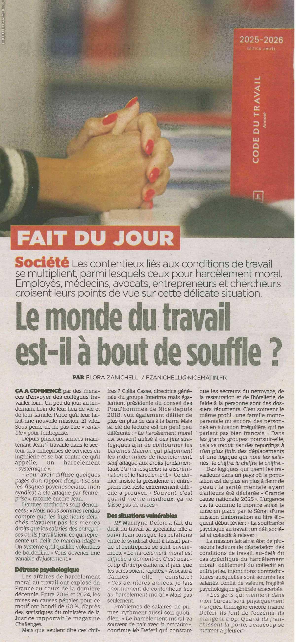  Le monde du travail est-il à bout de souffle ?