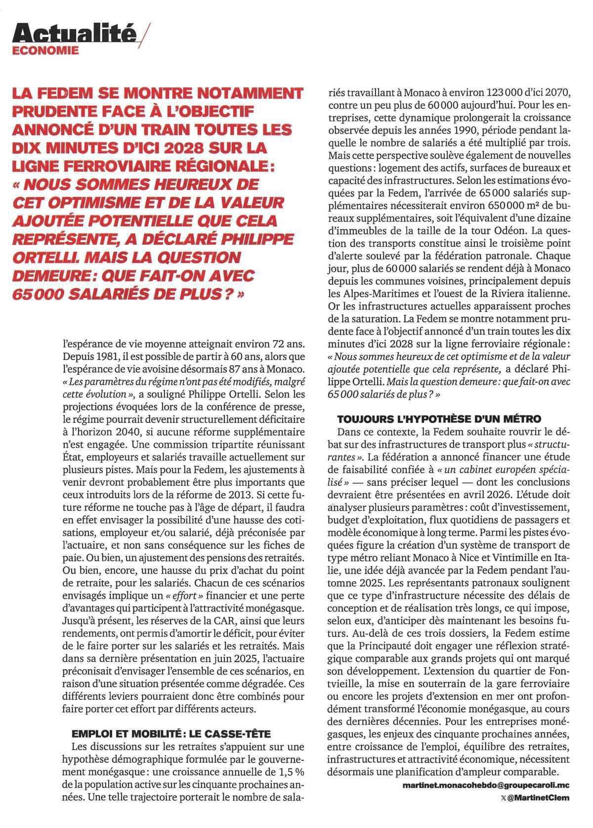 Plus d'emplois, mais pas plus d'espace: La FEDEM veut résoudre l'équation