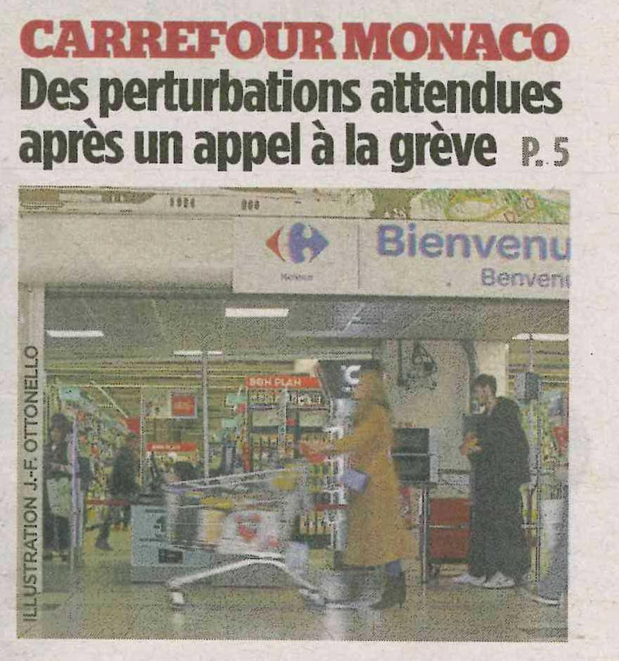 Un appel à la grève lancé ce samedi parmi les salariés de Carrefour Monaco 