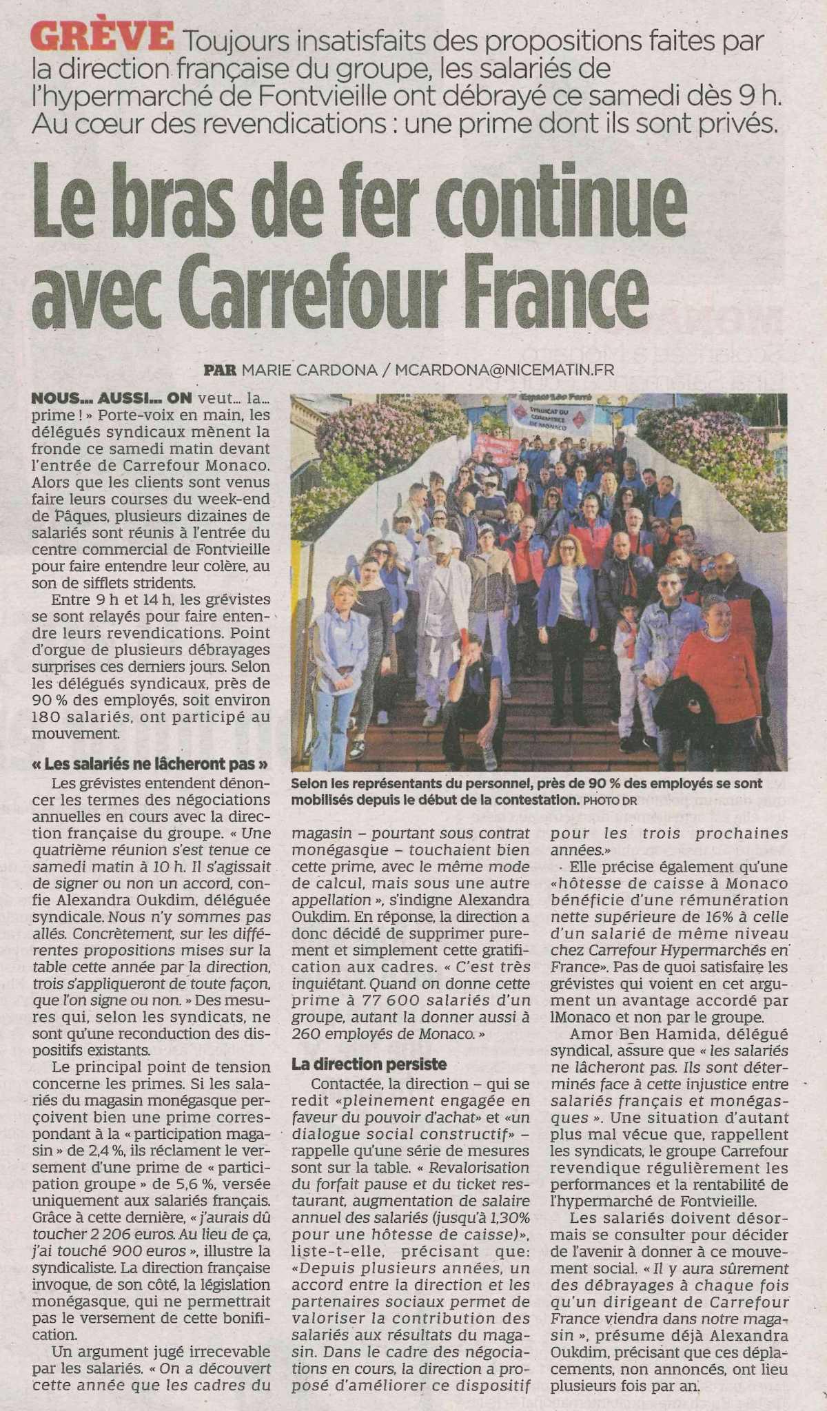 Le bras de fer continue avec Carrefour France