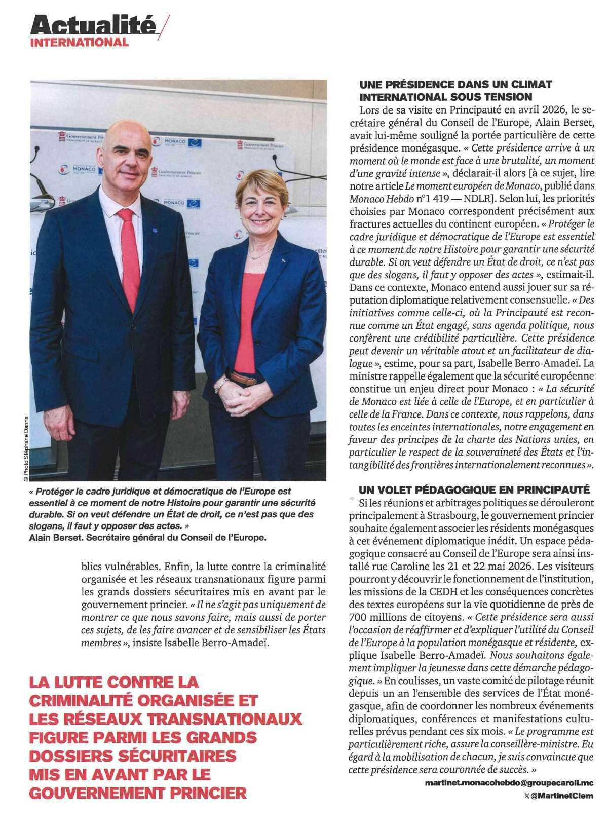 Monaco prend la main à Strasbourg
