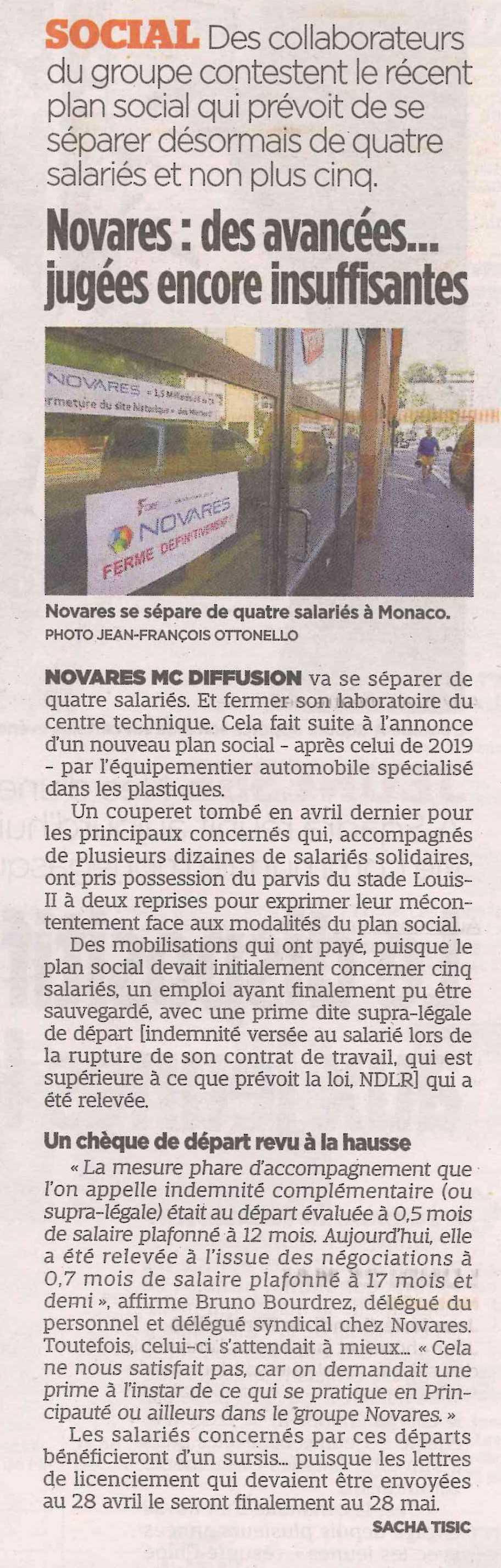 Novares: Des avancées... jugées encore insuffisantes