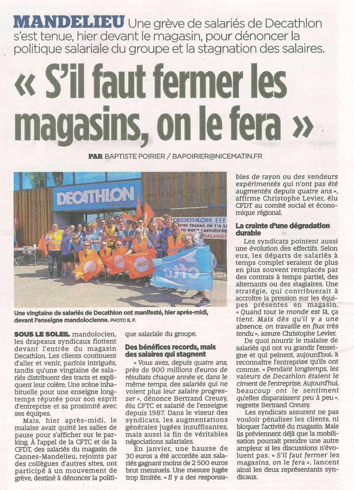 "S'il faut fermer les magasins, on le fera"