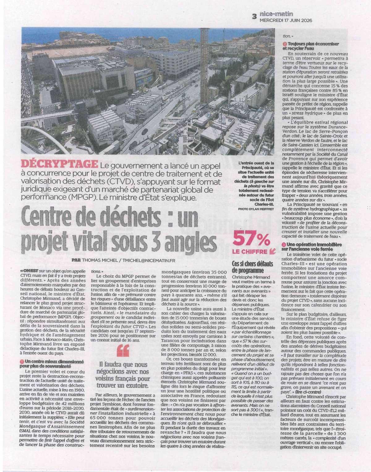 Appel à concurrence du Centre de Déchets