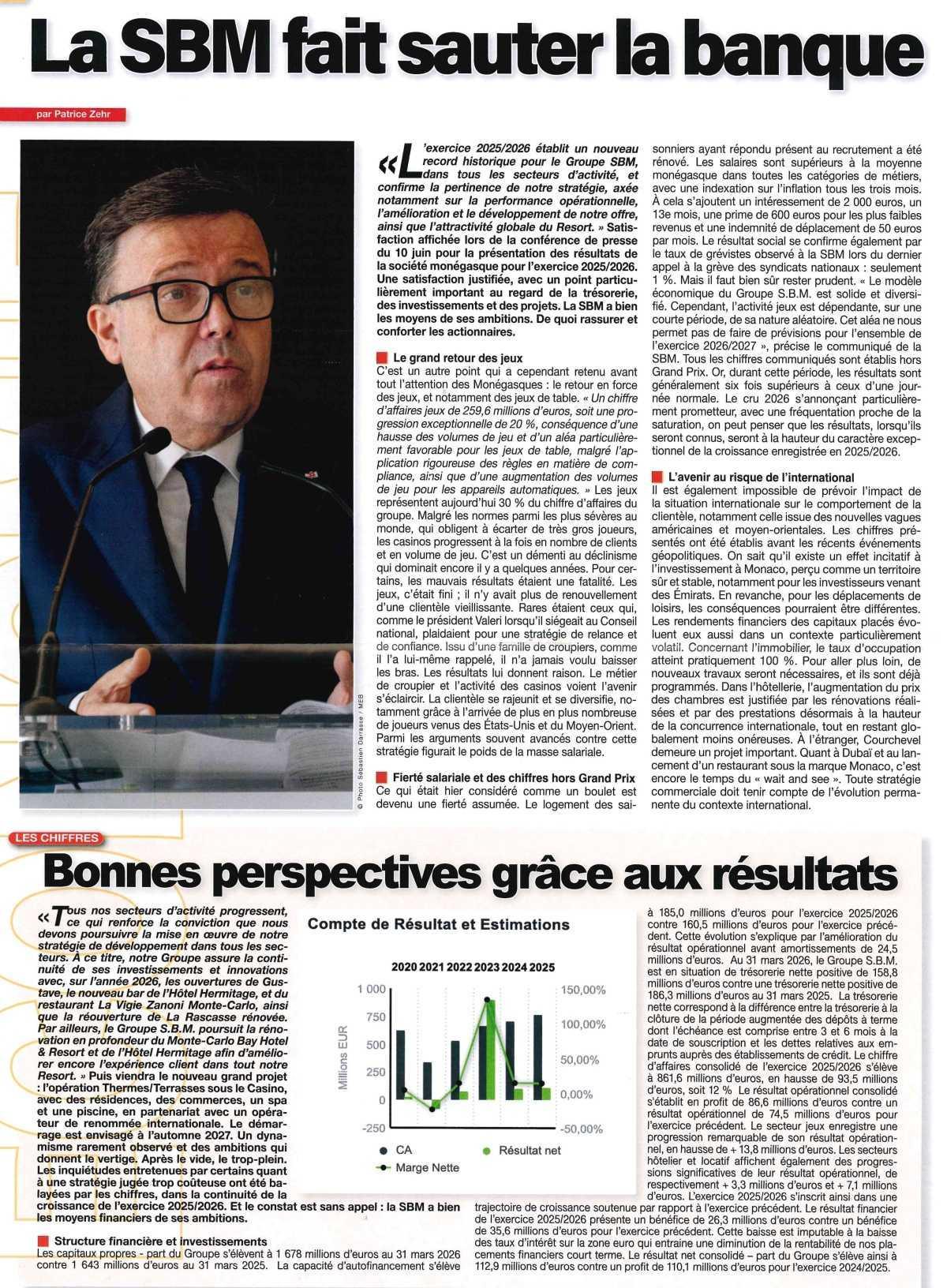 La SBM fait sauter la banque