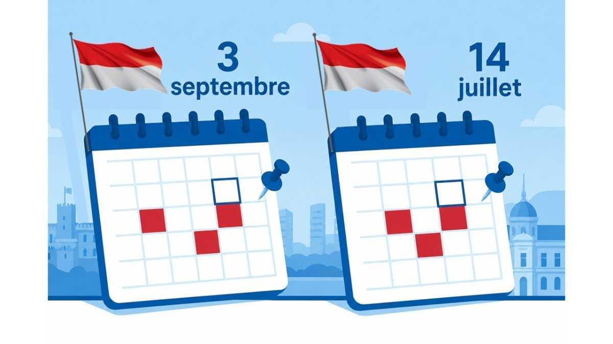 Le 14 juillet et le 3 septembre : "Jours conventionnels"