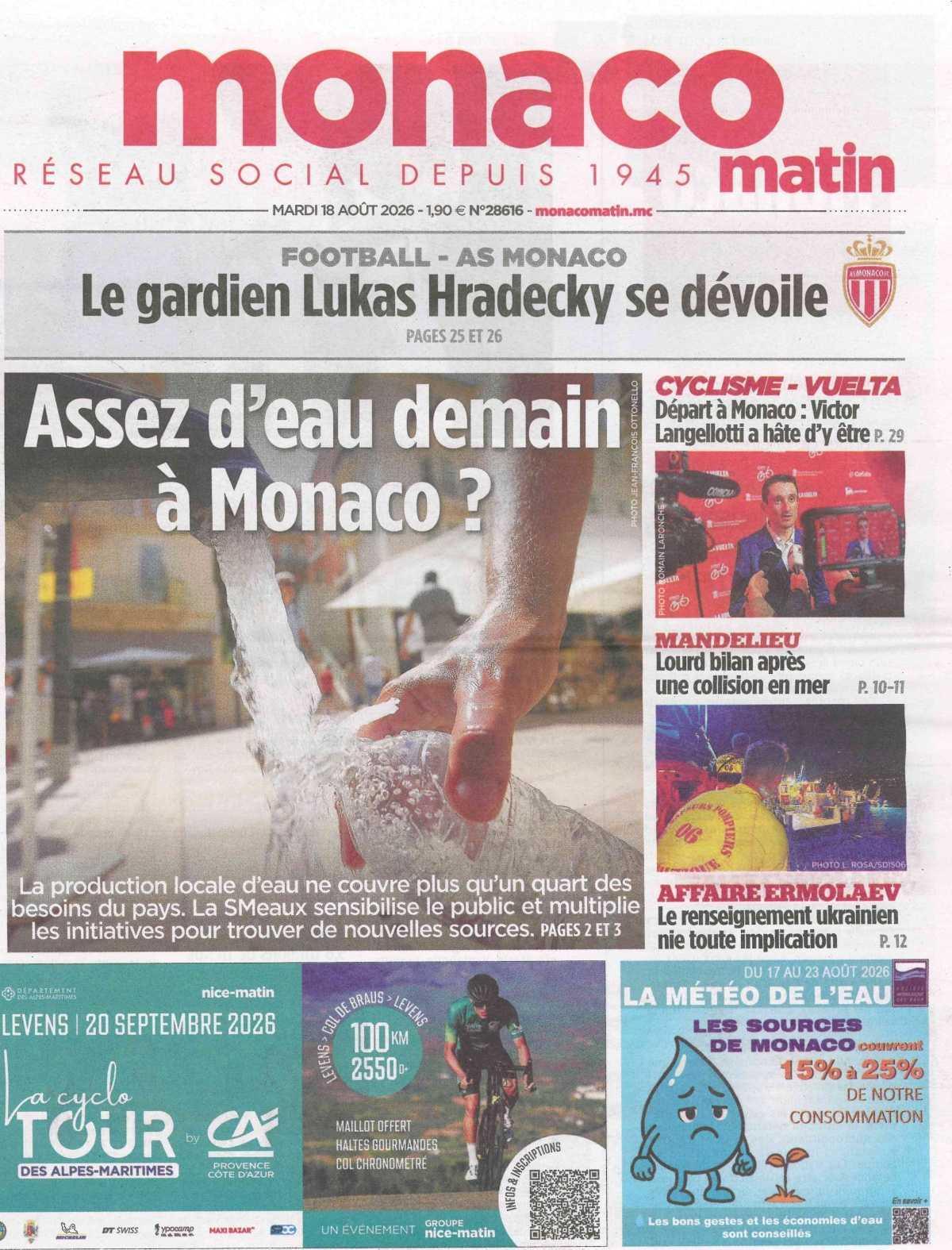 Assez d'eau demain à Monaco ?