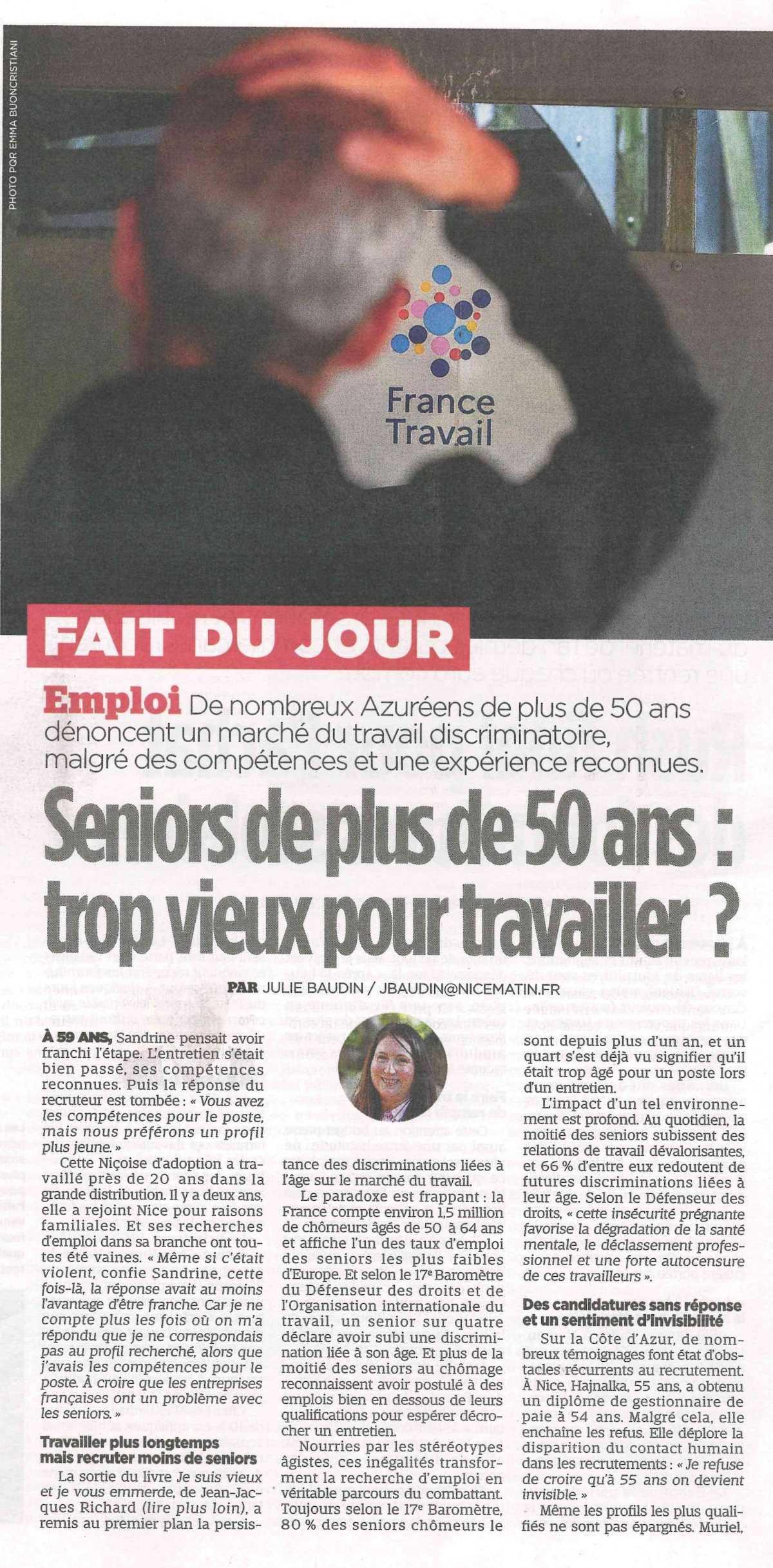 Senior de plus de 50 ans: trop vieux pour travailler ?
