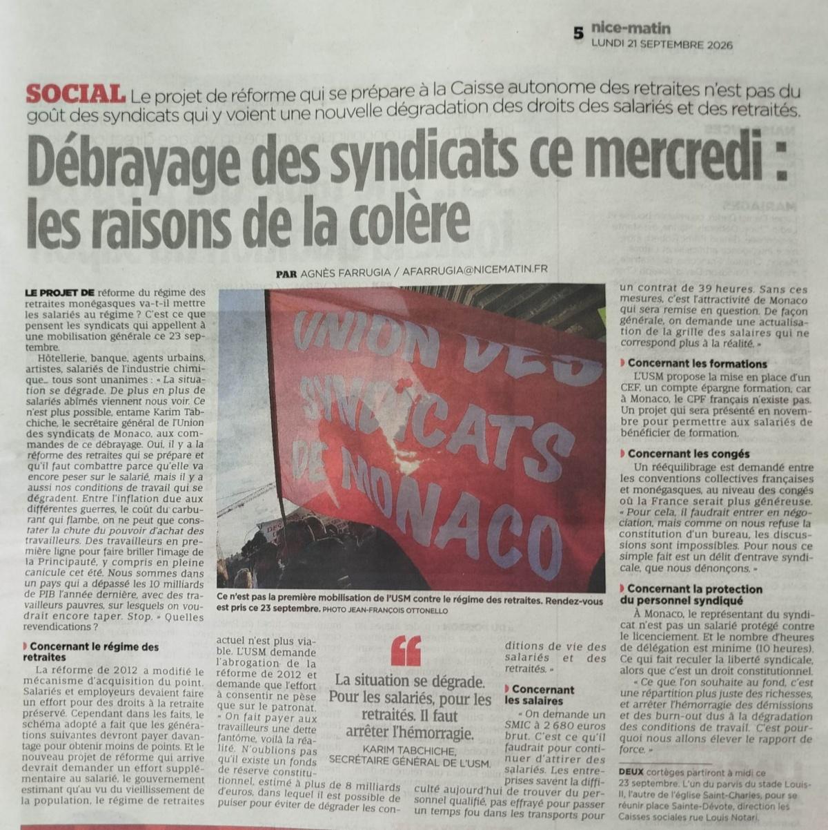 Débrayage des Syndicats ce mercredi : Les raisons de la colère