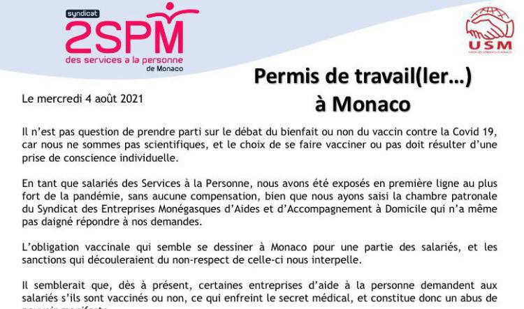Pass Sanitaire : Le Syndicat des Services à la Personne Communique !
