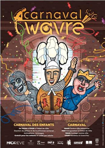 Wavre se prépare à célébrer son 38e Carnaval !