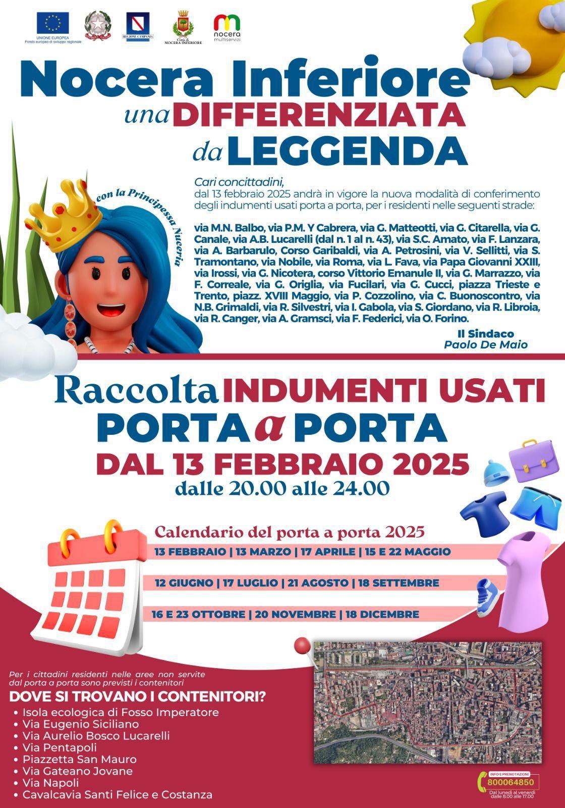 Raccolta indumenti usati porta a porta (dalle 20.00 alle 24.00) Raccolta indumenti usati porta a porta (dalle 20.00 alle 24.00)